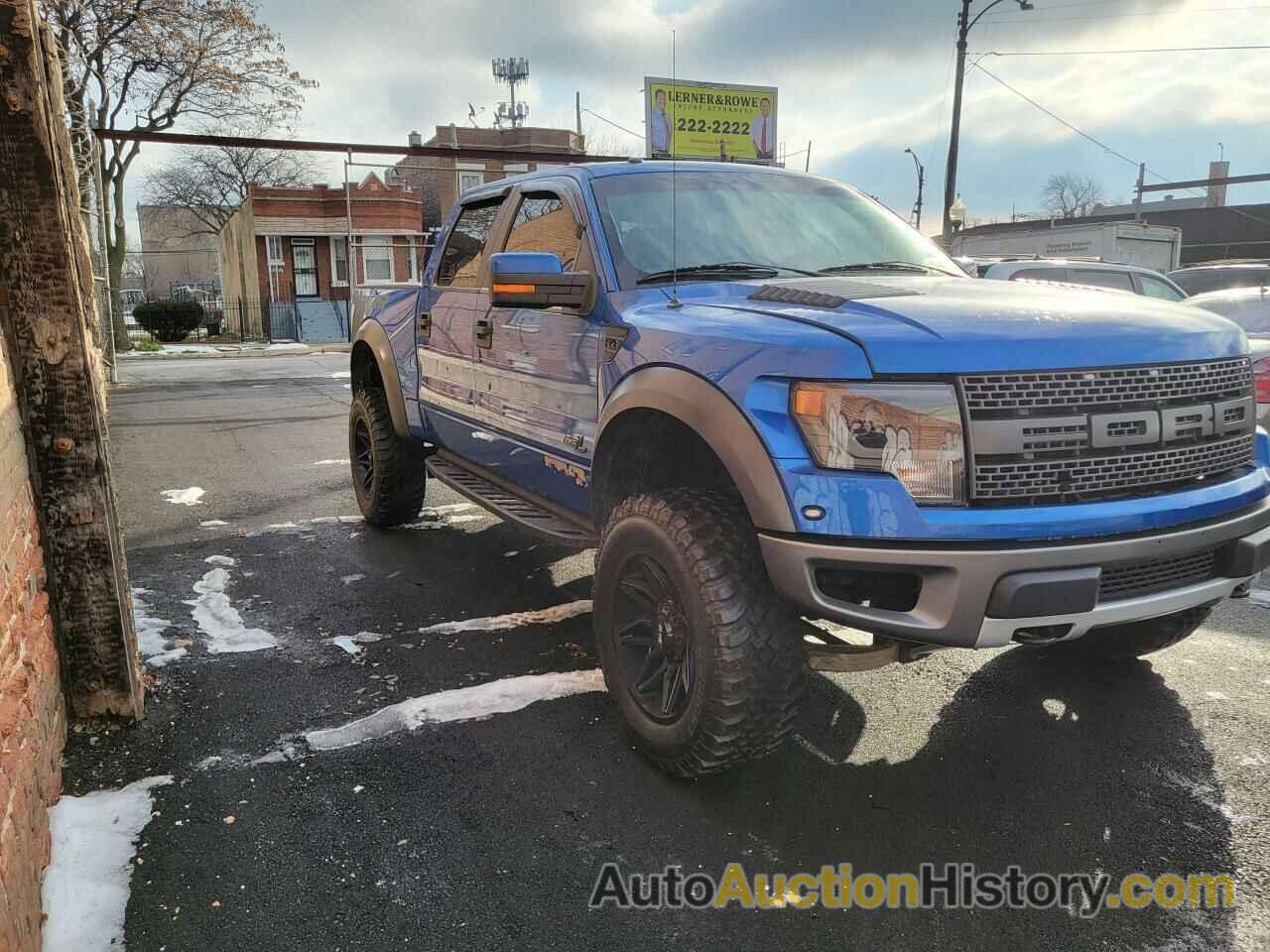 2013 FORD F150 SVT SVT RAPTOR, 1FTFW1R60DFA66654