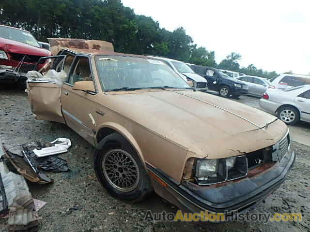 1986 OLDSMOBILE CUTLASS CI, 1G3AJ19X7GD323276