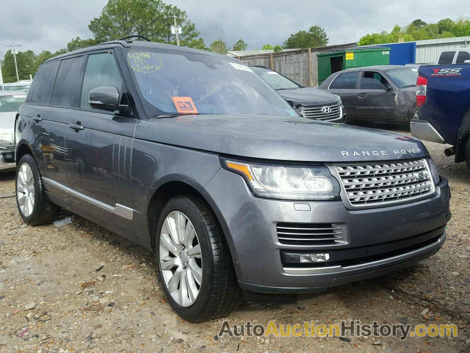 2016 LAND ROVER RANGE ROVER SUPERCHARGED, SALGS2EF3GA263758