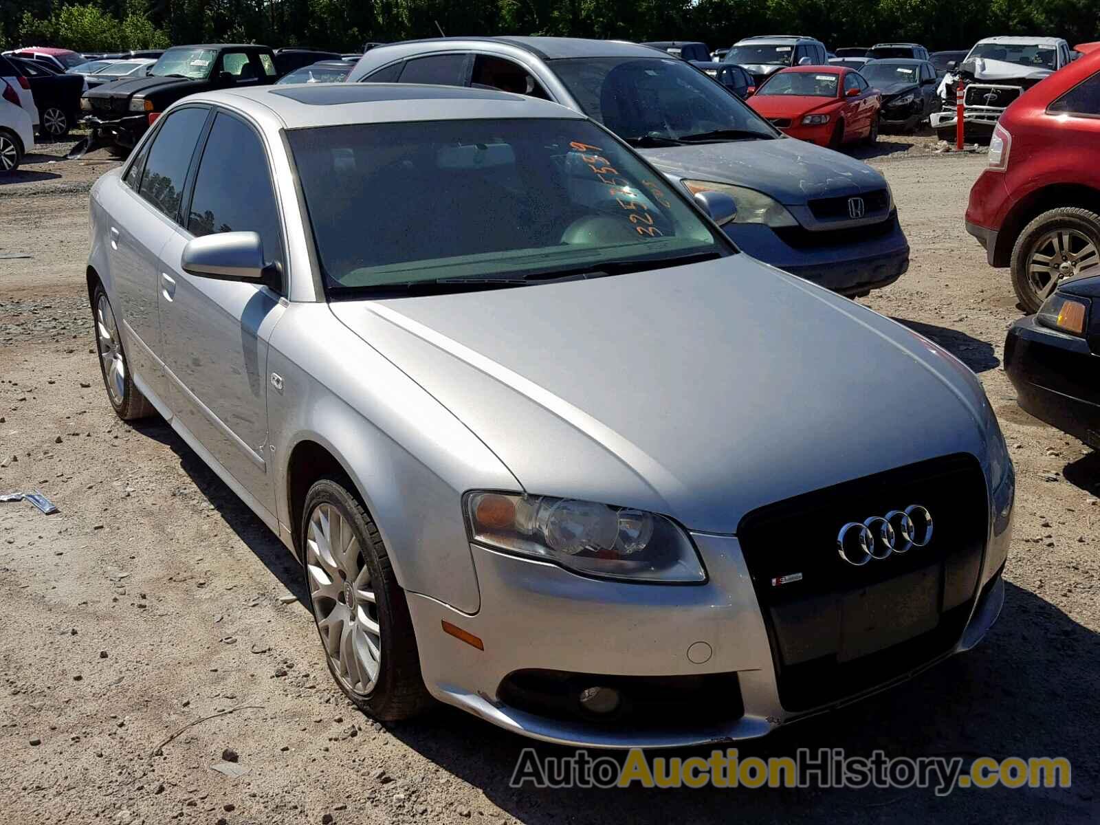 2008 AUDI A4 2.0T, WAUAF78E58A142150