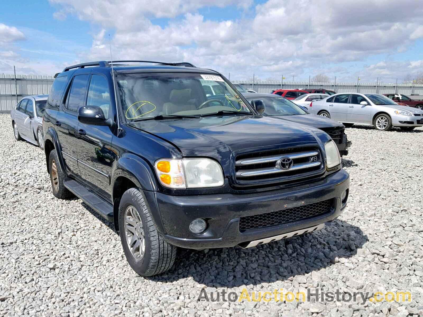 2004 TOYOTA SEQUOIA LIMITED, 5TDBT48A54S211816