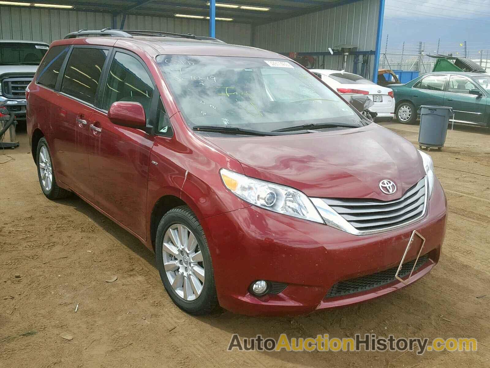 2017 TOYOTA SIENNA XLE, 5TDDZ3DC3HS175560