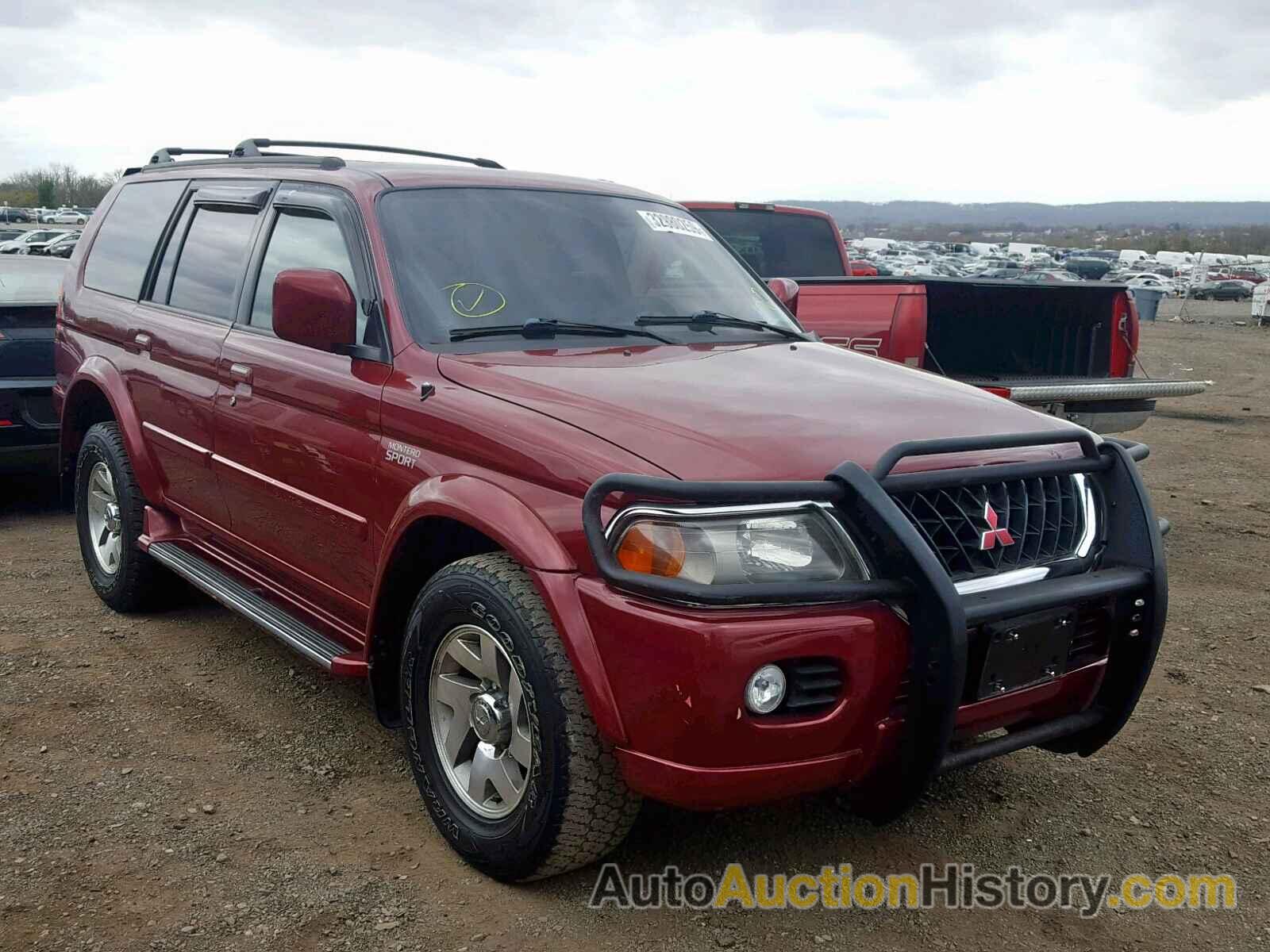 2000 MITSUBISHI MONTERO SPORT LIMITED, JA4MT41R9YP031399