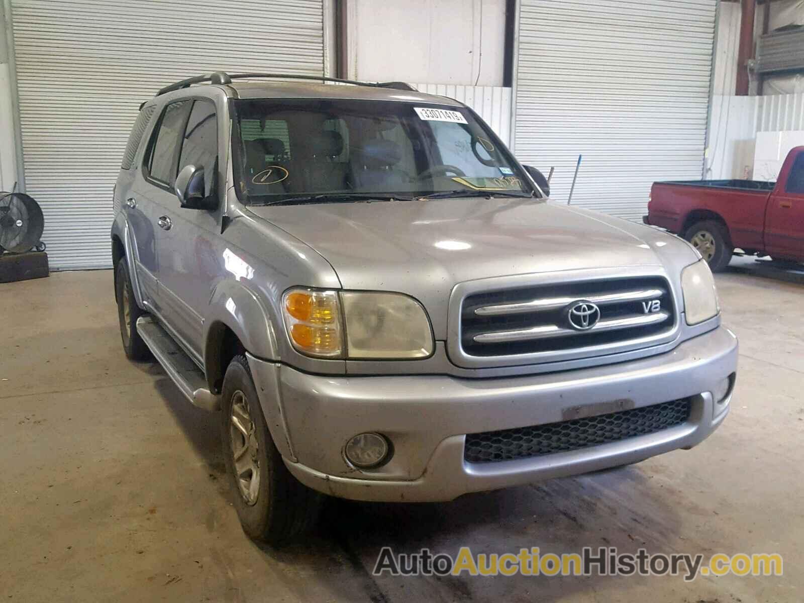 2001 TOYOTA SEQUOIA LIMITED, 5TDZT38A31S015233