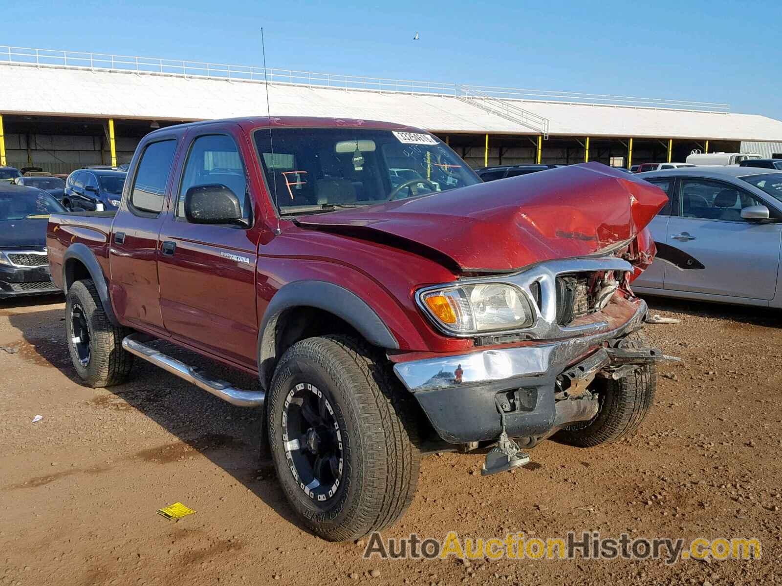 2004 TOYOTA TACOMA DOUBLE CAB PRERUNNER, 5TEGN92N34Z406244