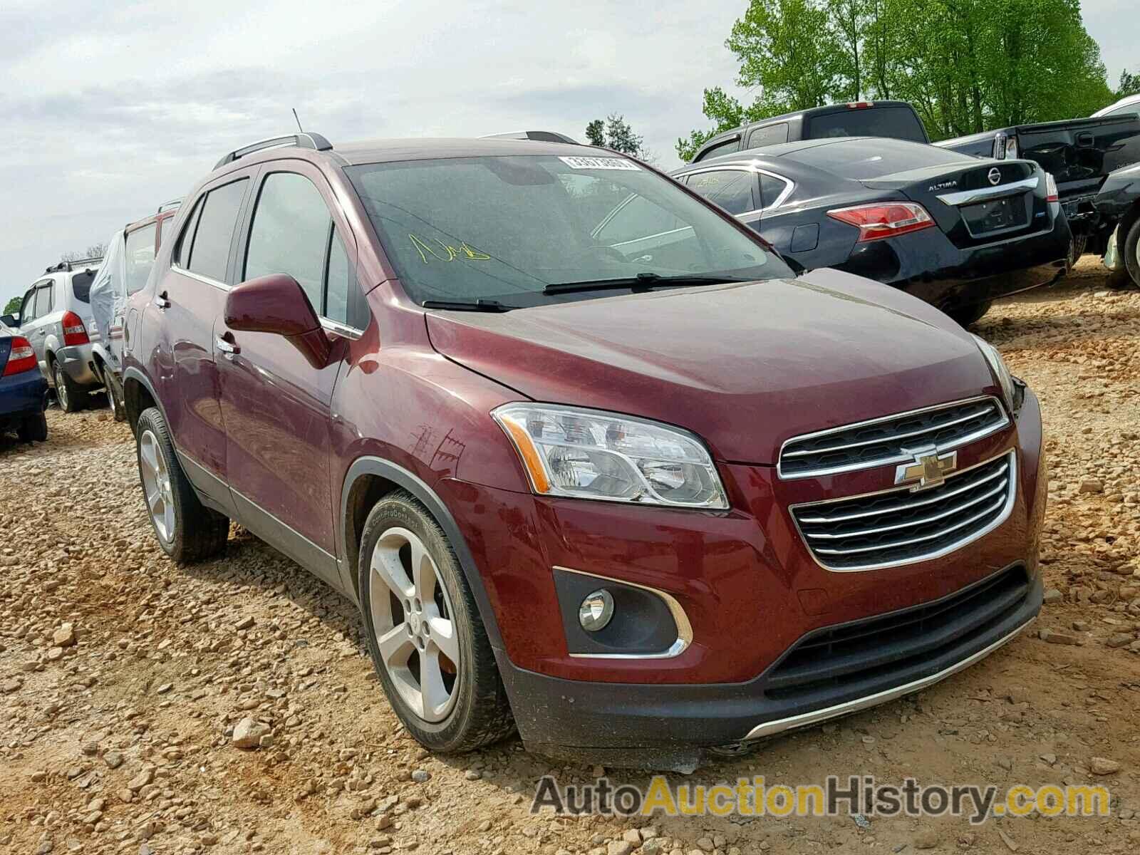 2016 CHEVROLET TRAX LTZ, 3GNCJMSB1GL162790