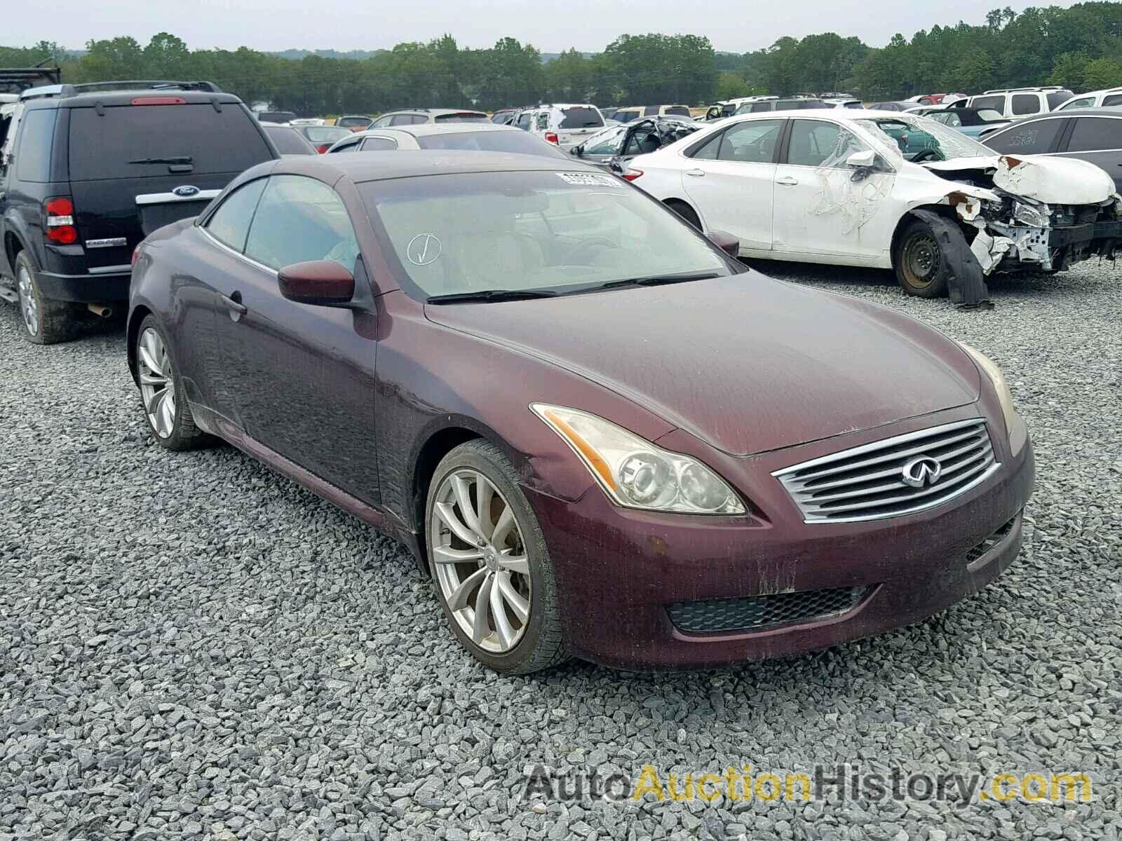 2009 INFINITI G37 BASE BASE, JNKCV66E19M725163