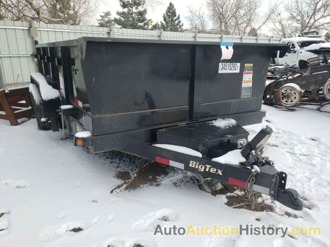 2018 BIGT TRAILER, 16VDX1223J5007275