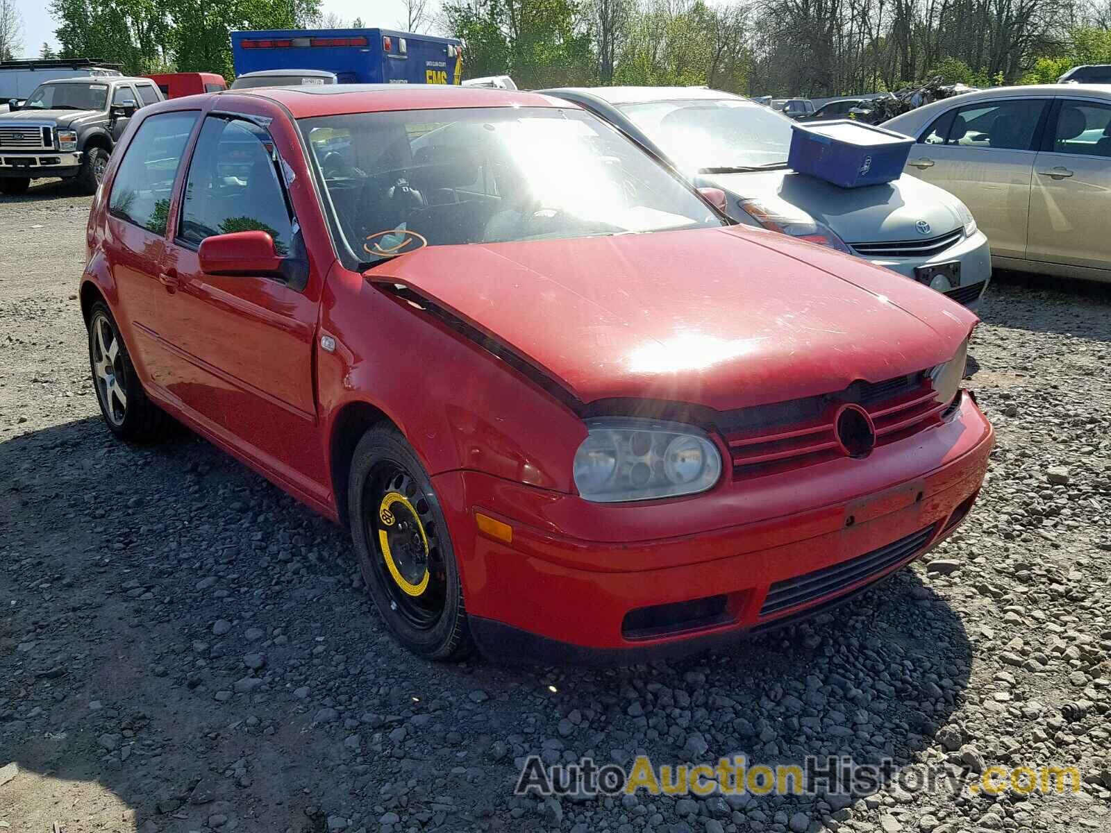 2002 VOLKSWAGEN GTI BASE, 9BWDE61JX24028550