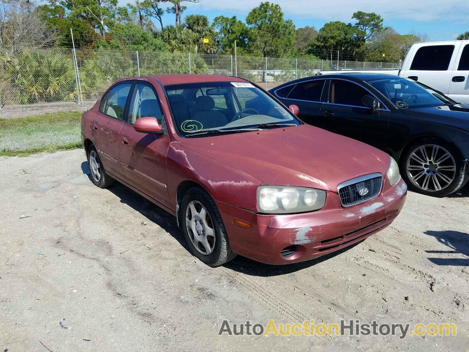 2002 HYUNDAI ELANTRA GLS, KMHDN45D22U403457