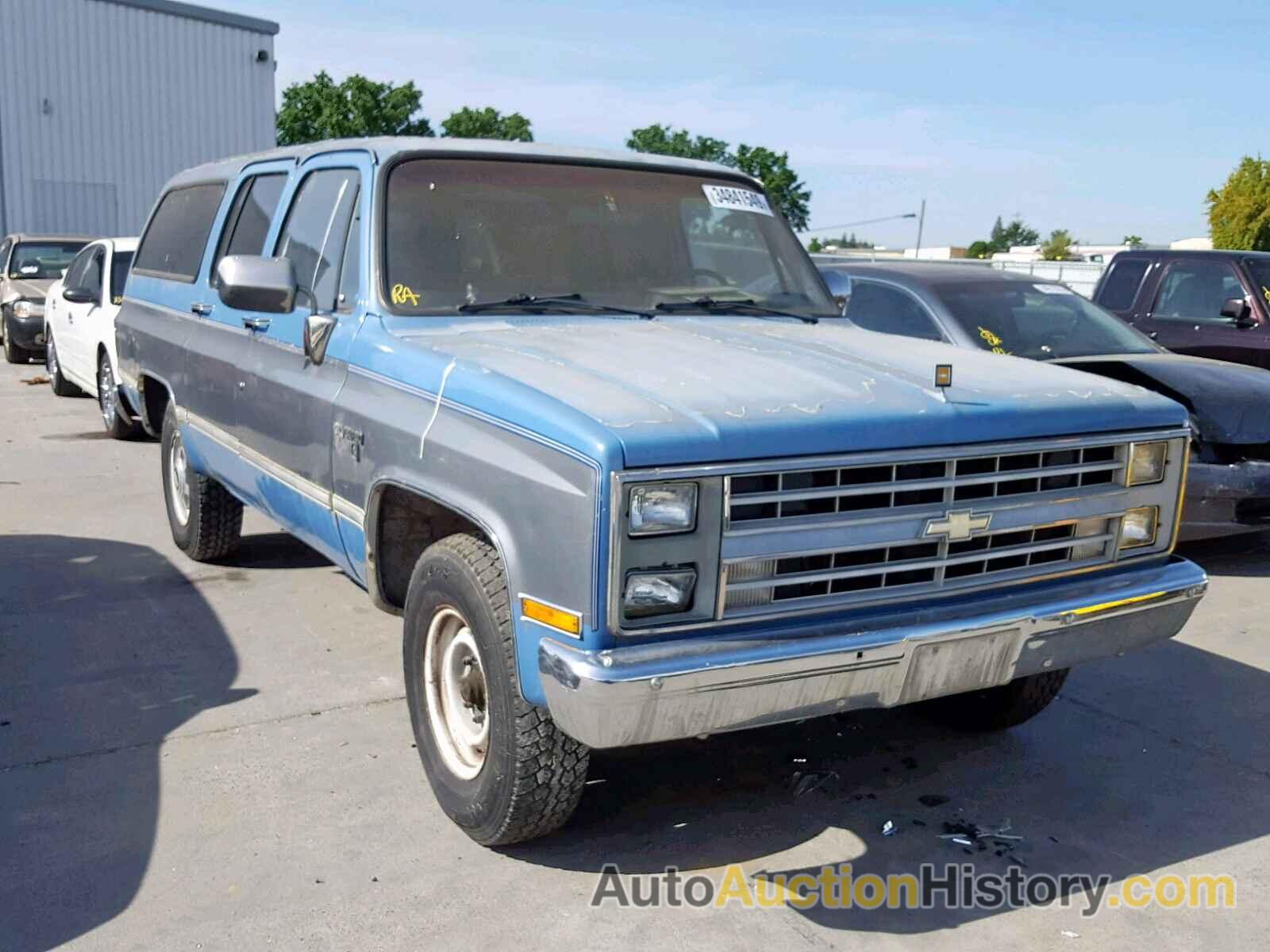 1987 CHEVROLET SUBURBAN R20, 1GNGR26K5HF160741