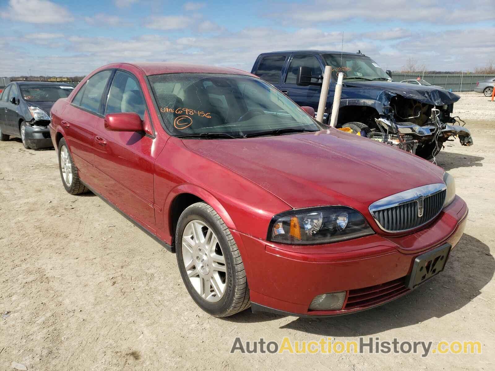 2003 LINCOLN LS SERIES, 1LNHM87A43Y698456