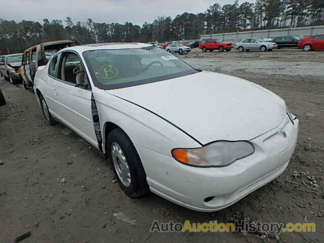 2002 CHEVROLET MONTE CARL, 2G1WW12E029272802