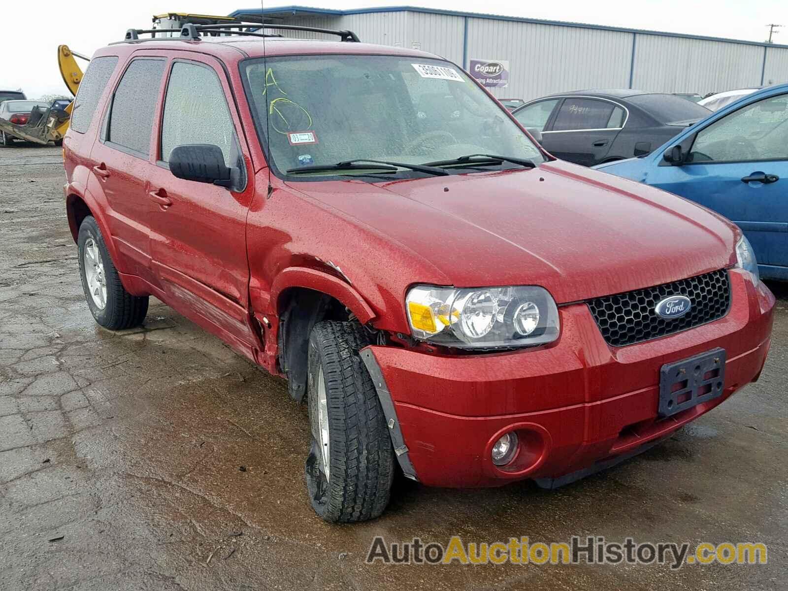 2006 FORD ESCAPE LIMITED, 1FMYU94126KC49486
