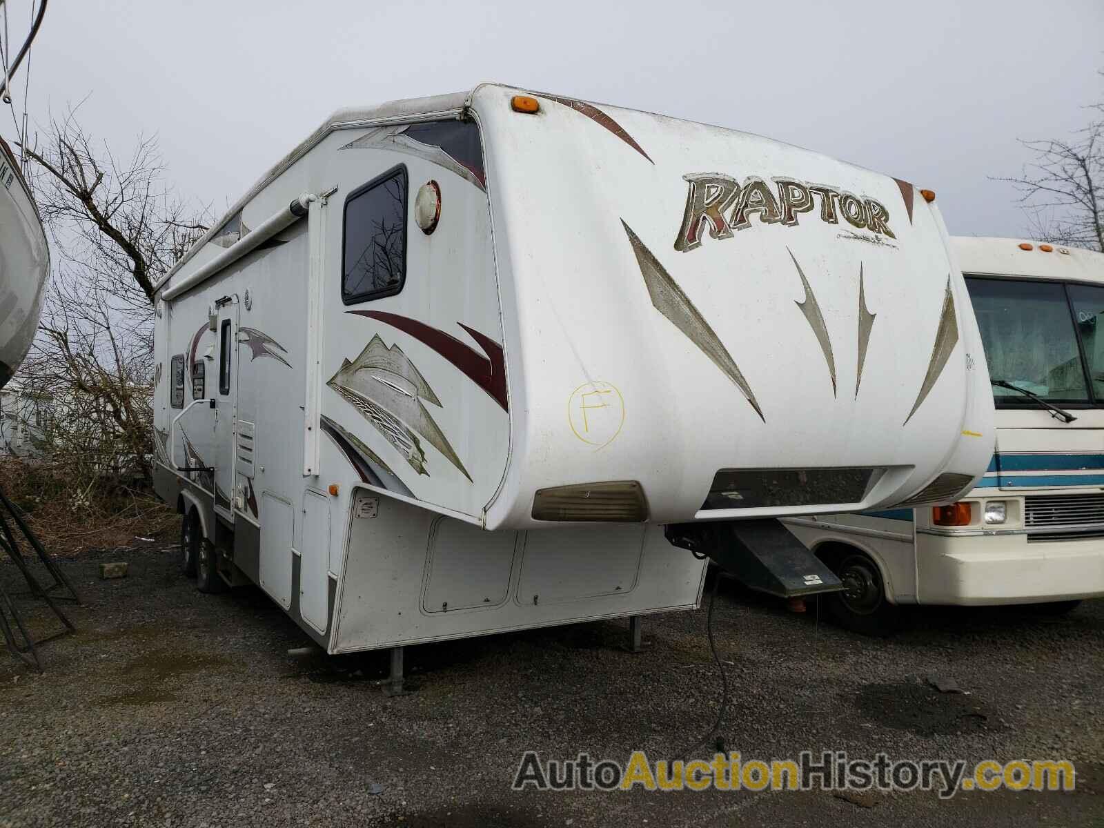 2009 KEYSTONE RAPTOR, 4YDF299229R800219