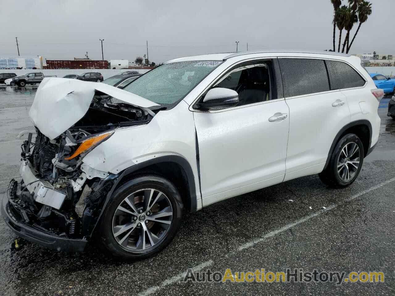 2016 TOYOTA HIGHLANDER XLE, 5TDKKRFH6GS123457