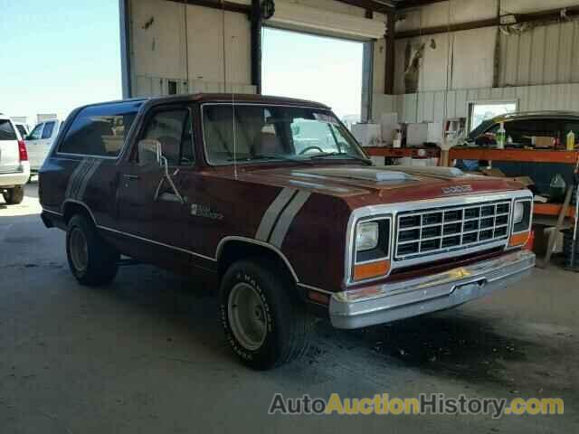 1985 DODGE RAMCHARGER, 1B4GD12T8FS689893