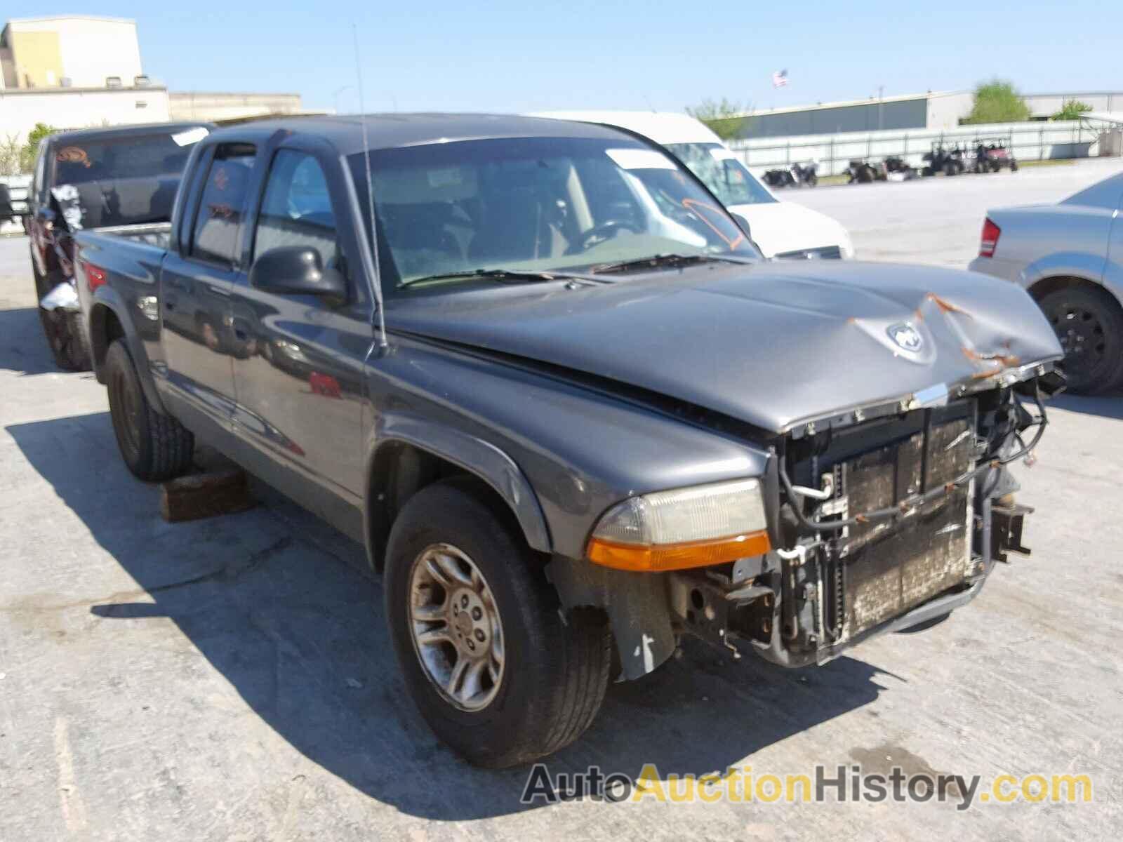 2004 DODGE DAKOTA QUA QUAD SPORT, 1D7HL38N34S607893