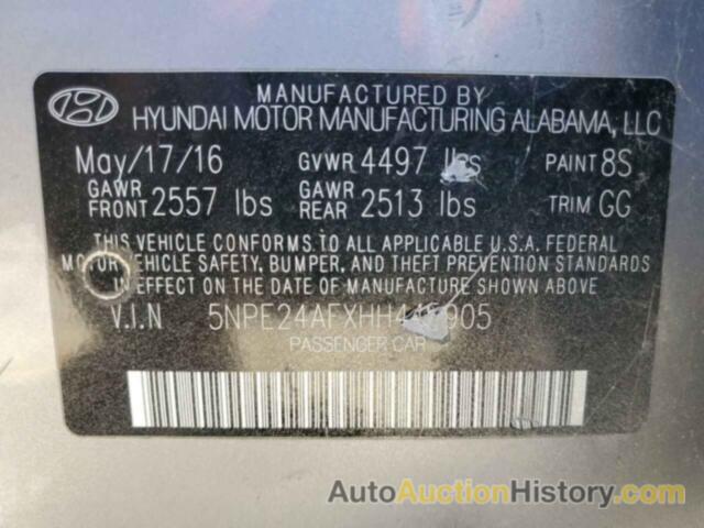 HYUNDAI SONATA SE, 5NPE24AFXHH445905