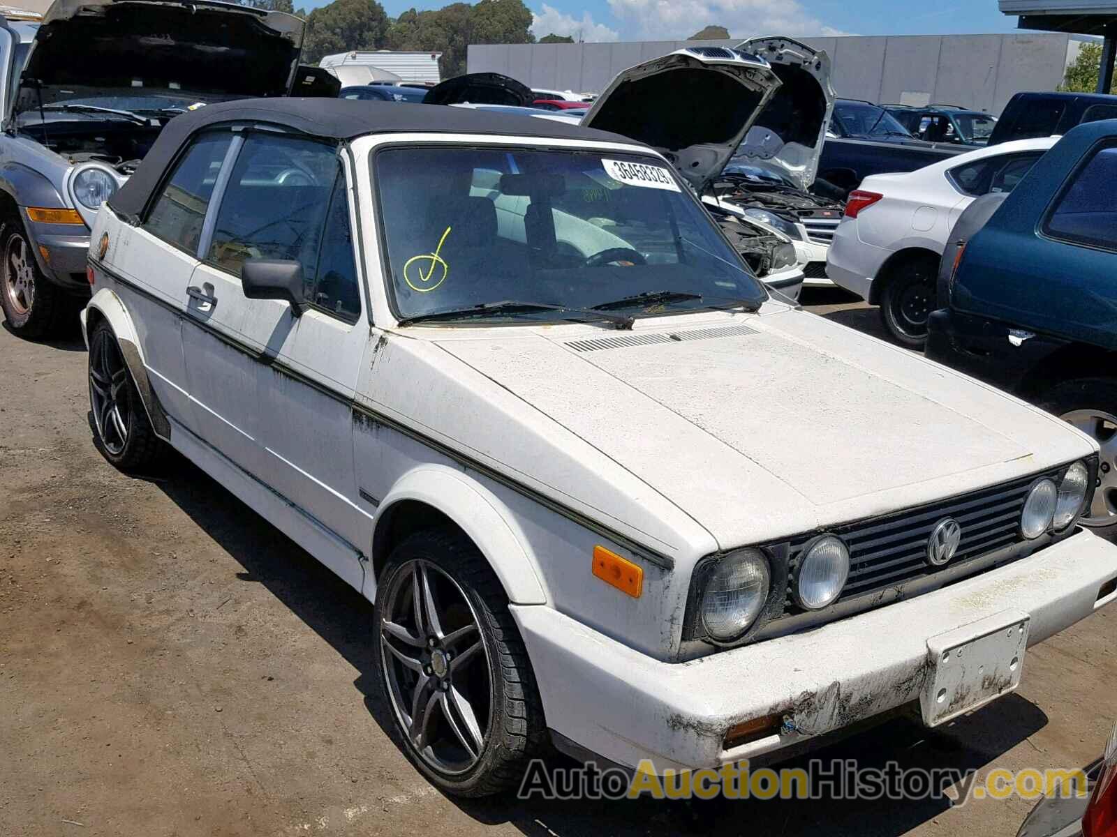 1989 VOLKSWAGEN CABRIOLET, WVWCA0157KK003294