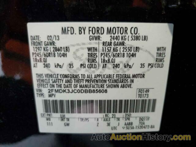 FORD EDGE SEL, 2FMDK3JC0DBB85608