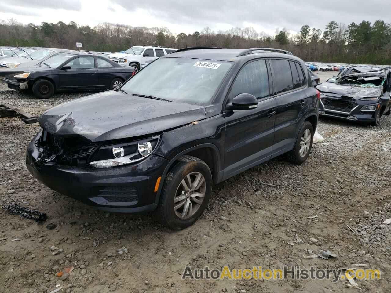 2016 VOLKSWAGEN TIGUAN S, WVGAV7AX1GW607277