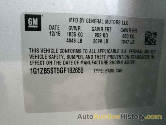 CHEVROLET MALIBU LS, 1G1ZB5ST5GF182655