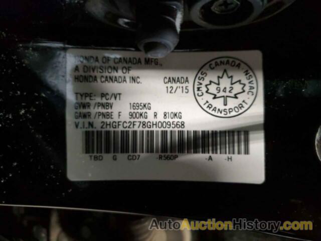 HONDA CIVIC EX, 2HGFC2F78GH009568