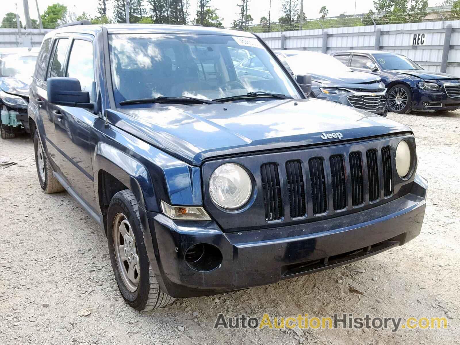 2007 JEEP PATRIOT SPORT, 1J8FT28W97D358943