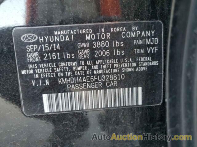 HYUNDAI ELANTRA SE, KMHDH4AE6FU328810