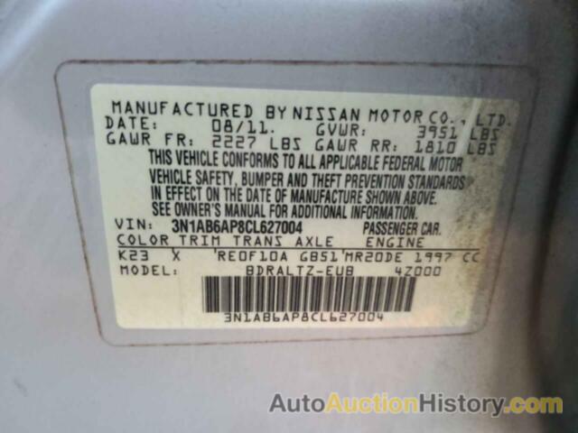 NISSAN SENTRA 2.0, 3N1AB6AP8CL627004