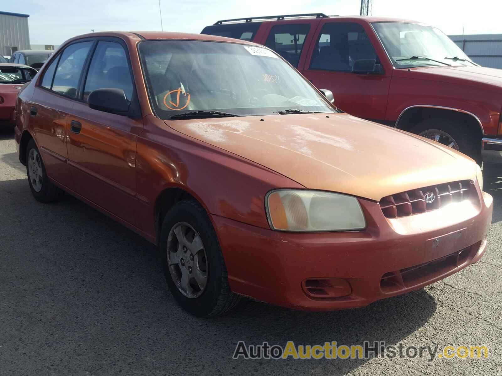 2000 HYUNDAI ACCENT GL, KMHCG45G5YU131995