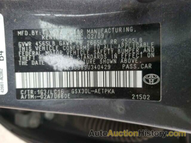 TOYOTA AVALON XL, 4T1BK36B89U340429