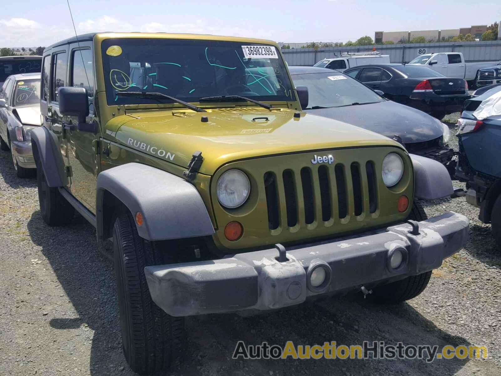 2007 JEEP WRANGLER RUBICON, 1J4GA69117L113792