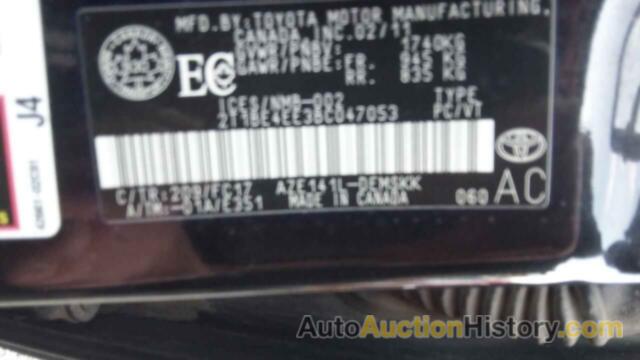 TOYOTA COROLLA XRS, 2T1BE4EE3BC047053