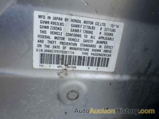 ACURA RLX ADVANCE, JH4KC1F97FC001714