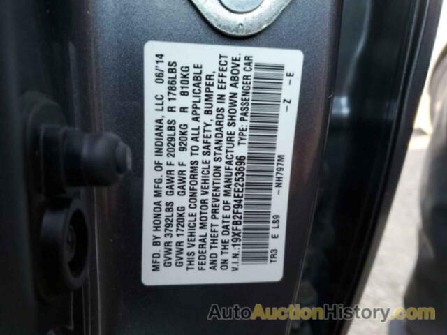 HONDA CIVIC EXL, 19XFB2F94EE253696