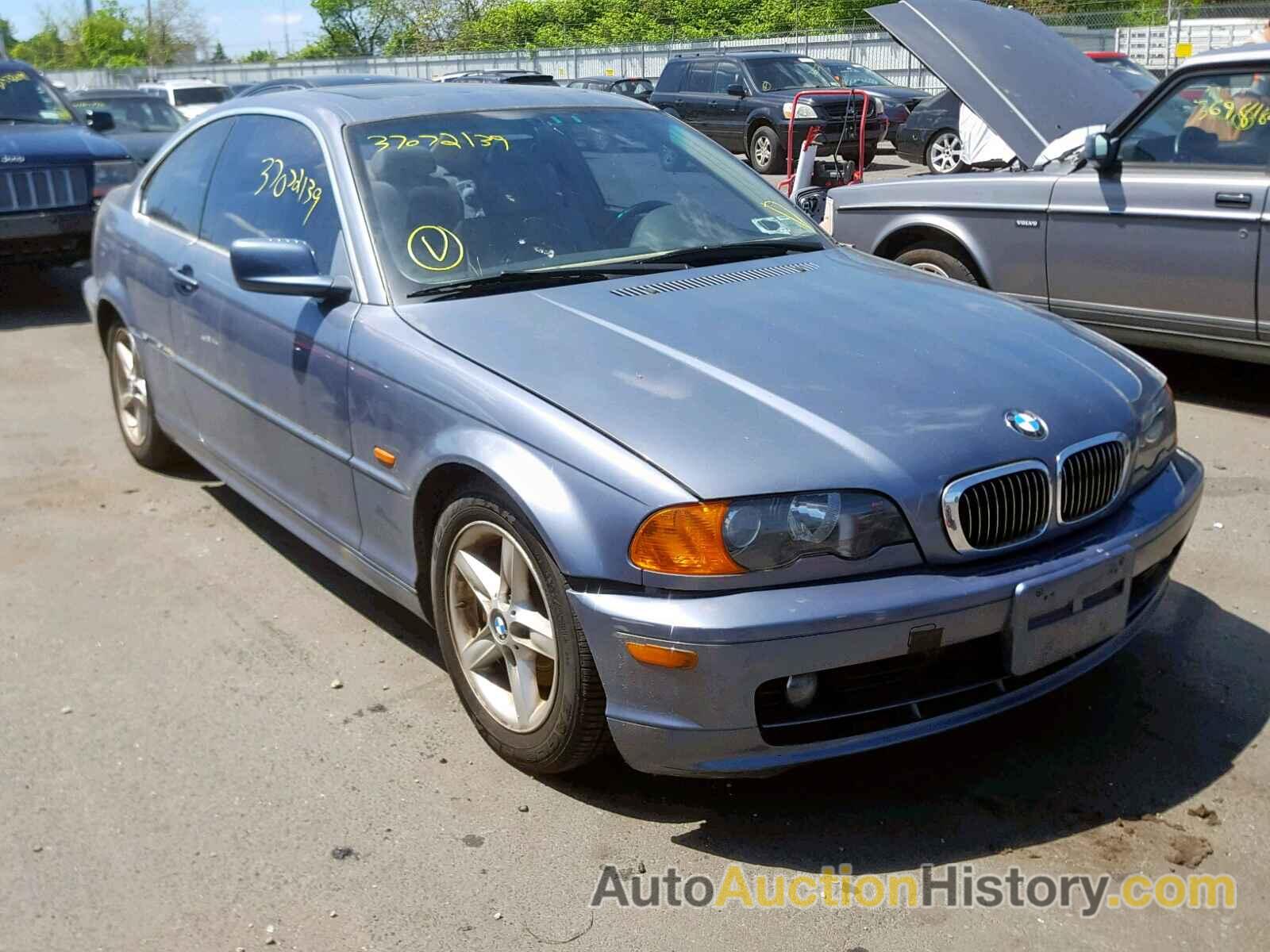 2002 BMW 325 CI, WBABN33442PG54293