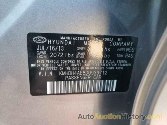 HYUNDAI ELANTRA GLS, KMHDH4AE8DU939712