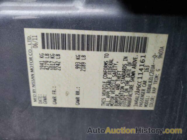 NISSAN ALTIMA BASE, 1N4AL2AP6CC114161