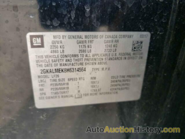 GMC TERRAIN SLE, 2GKALMEK8H6314564