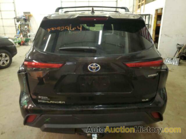 TOYOTA HIGHLANDER HYBRID XLE, 5TDHBRCH3NS093314