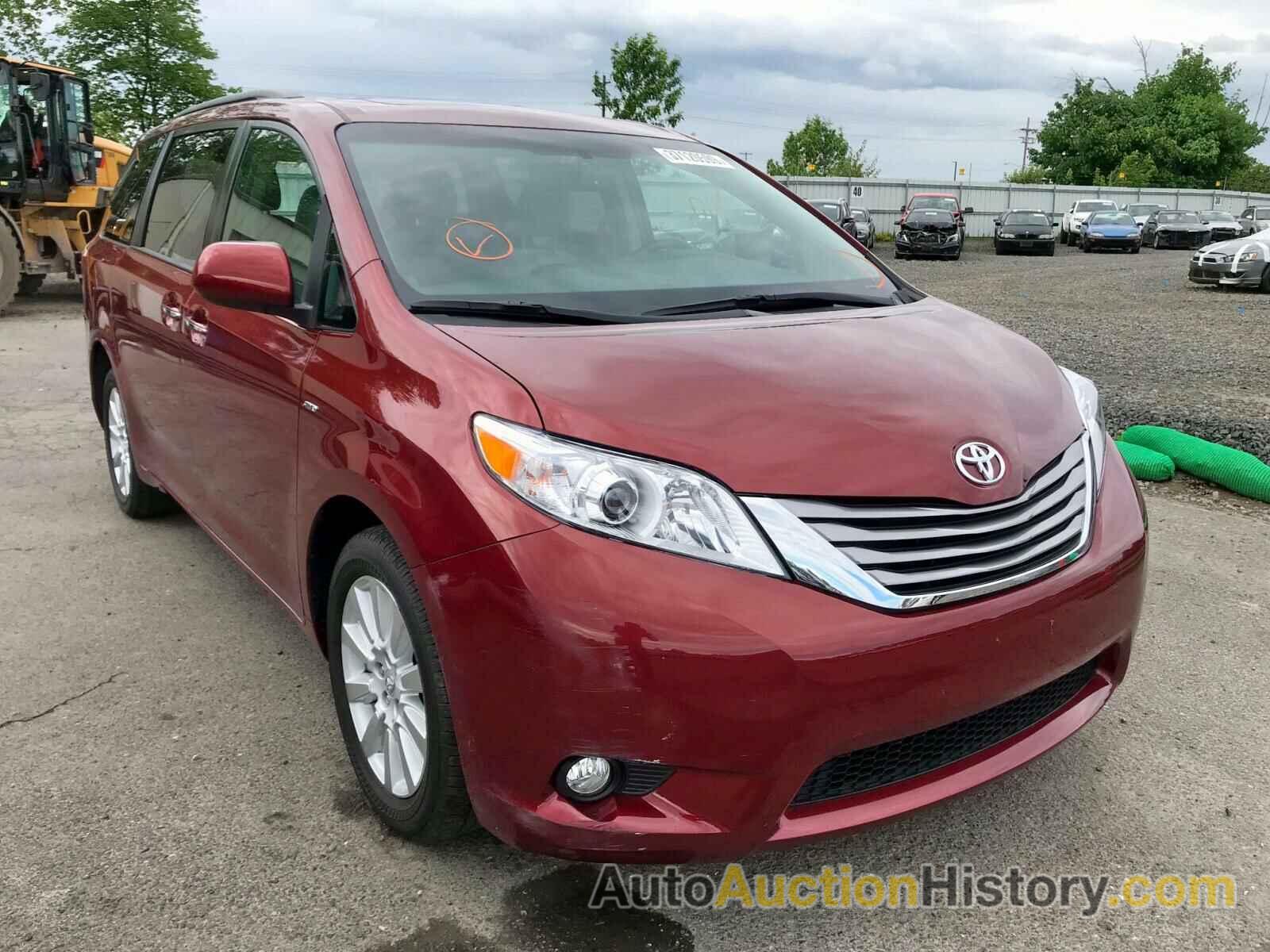 2017 TOYOTA SIENNA XLE, 5TDDZ3DCXHS188239