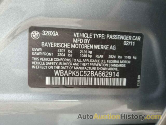 BMW 3 SERIES XI SULEV, WBAPK5C52BA662914