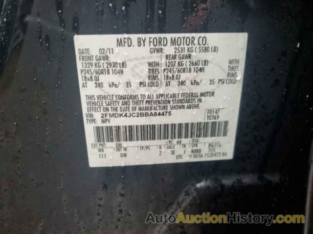 FORD EDGE SEL, 2FMDK4JC2BBA84475