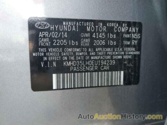 HYUNDAI ELANTRA, KMHD35LH0EU194239