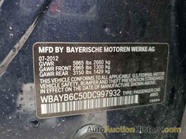 BMW 7 SERIES XI, WBAYB6C50DC997932