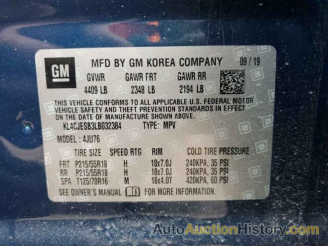 BUICK ENCORE PREFERRED, KL4CJESB3LB032384