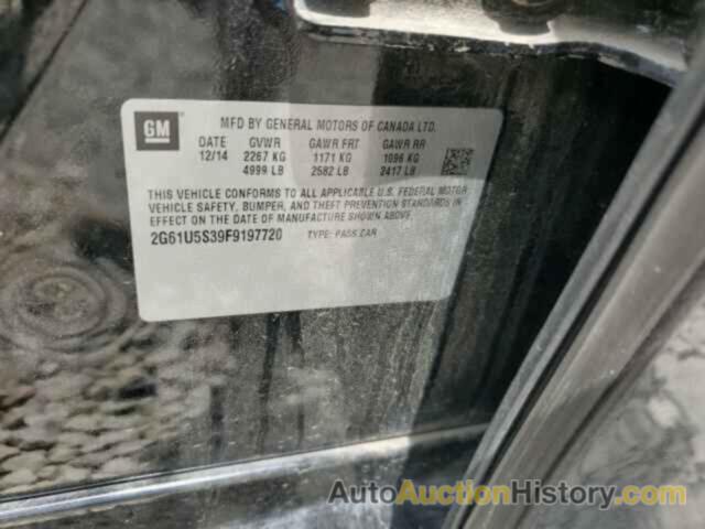 CADILLAC XTS, 2G61U5S39F9197720