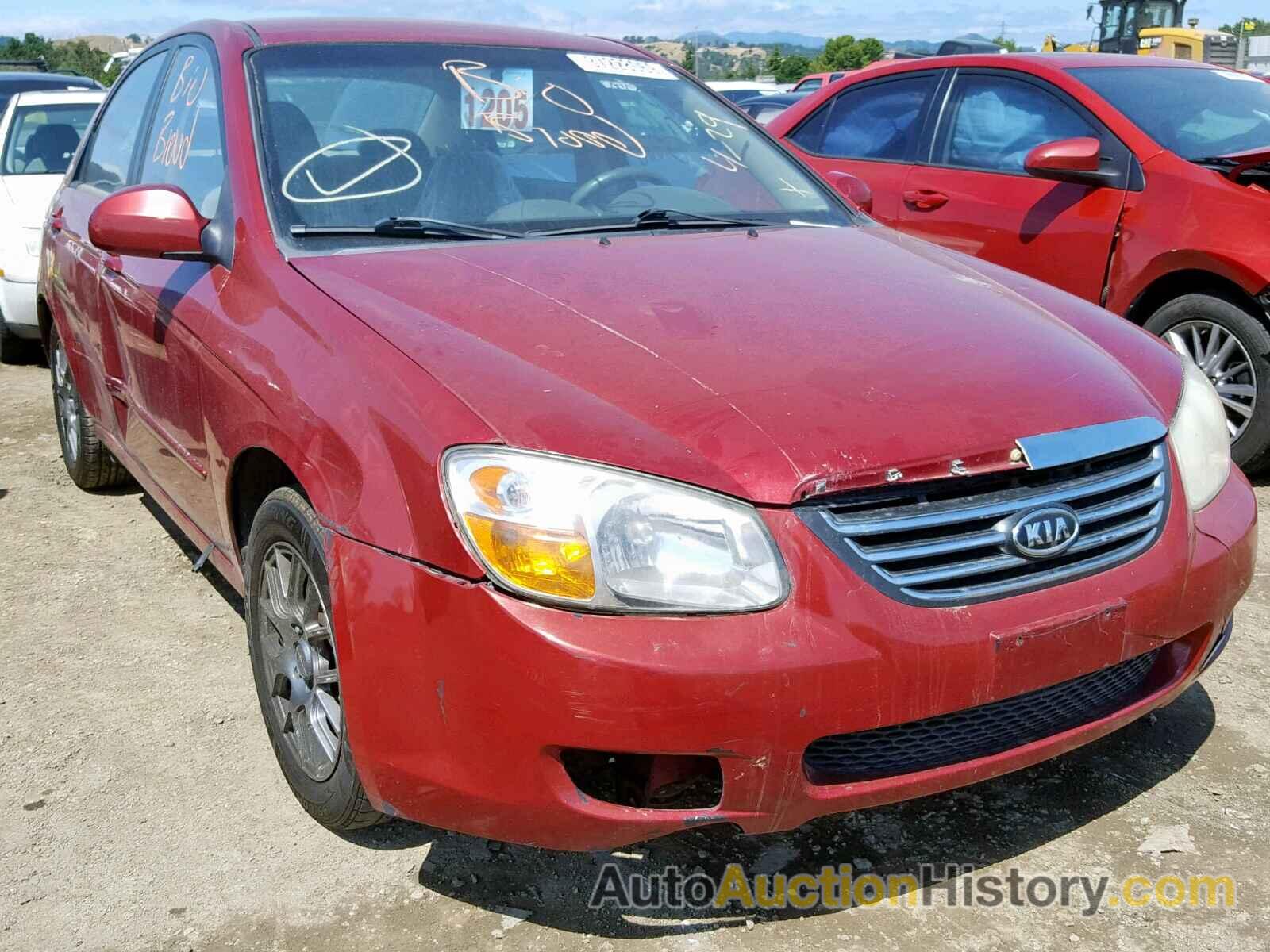 2009 KIA SPECTRA EX, KNAFE221495591282